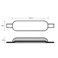 ANODE ZINC A SOUDER 200x70x25MM 1.8KG
