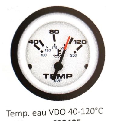 TEMPERATURE EAU REFLEX VDO 40-120°C