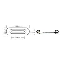 ANODE ZINC - FERRETTI 200x65x32MM 1,30KG