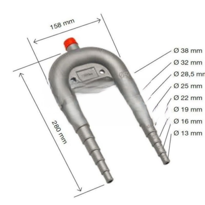 ANTI-SIPHON Ø13-38MM - 158x280MM