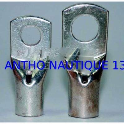 COSSE TUBULAIRE DROITE A SERTIR TROU DE 6,4 FIL 10MM² (SACHET DE 50)