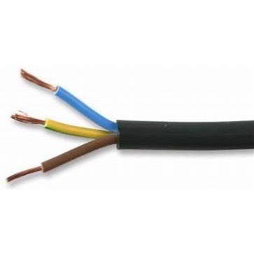 CABLE MULTICONDUCTEUR SOUPLE HO5, 5x1MM² 25M marron-bleu-vert/jaune-gris NOIR