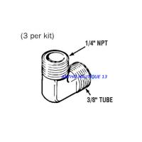 COUDE 90° 1/4 NPT x 3/8 (x3)