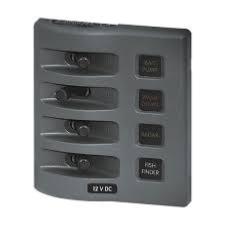 TABLEAU A FUSIBLES 4 POSITIONS GRIS