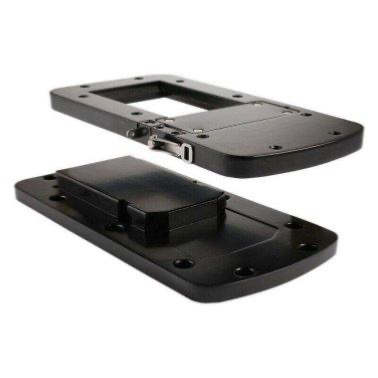 Plaque de montage aluminium noir - Xi