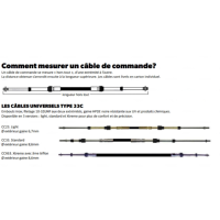 CABLE COMMANDE XTREME 33C 16FT (4.88M)